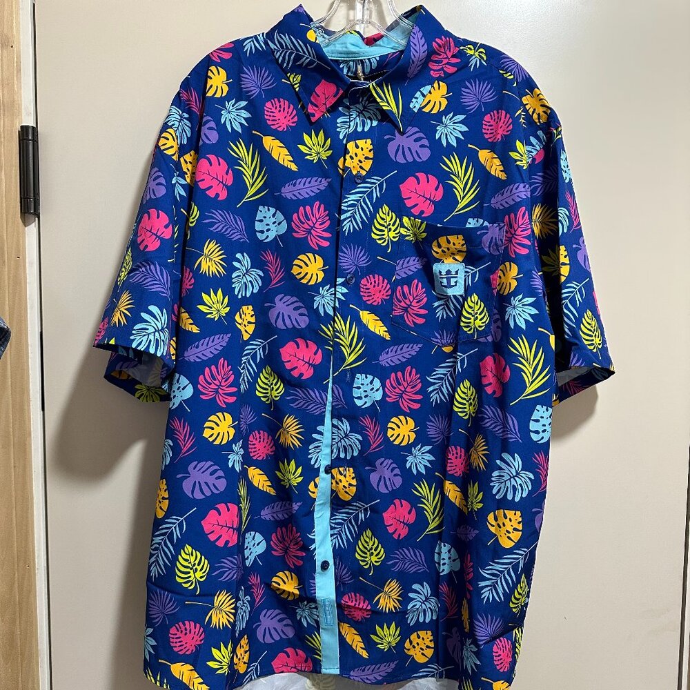 NWT Royal Caribbean Tropical leaf shirt XL